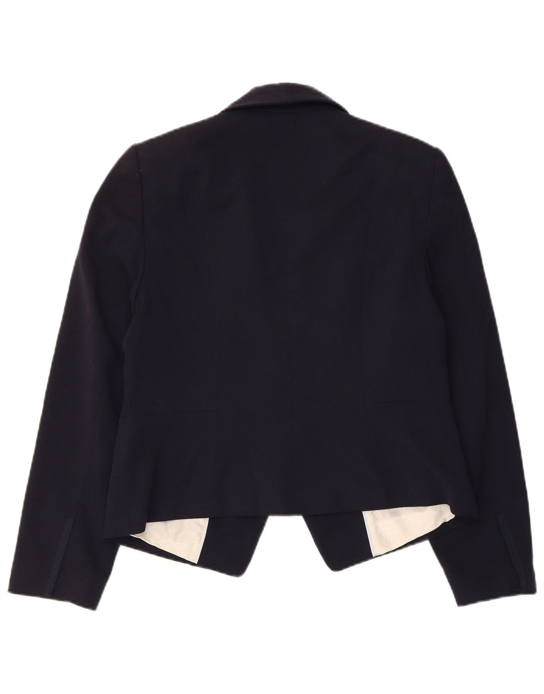 Marks & Spencer Dame Blazer Jacket UK 12 Medium Navy Blue Polyester