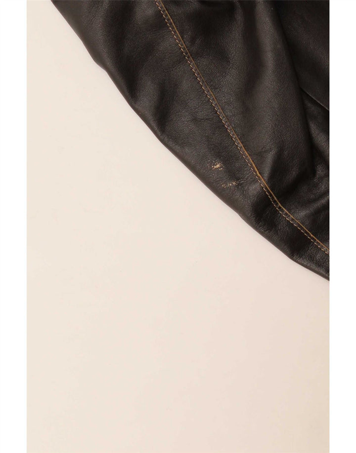 Gerry Weber Dame Læderjakke UK 14 Large Sort