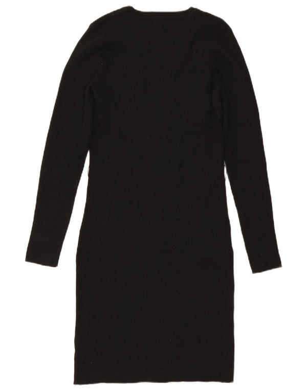 Lipsy Dame Jumper Dress UK 12 Medium Sort Polyamid