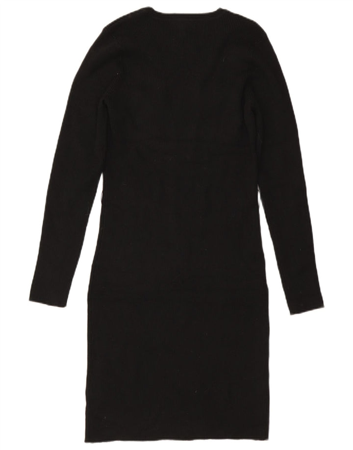 Lipsy Dame Jumper Dress UK 12 Medium Sort Polyamid