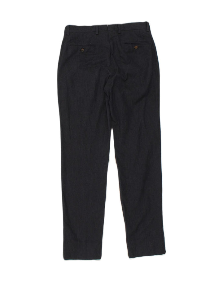 MASSIMO DUTTI Womens Slim Chino Trousers W30 L33 Navy Blue Cotton | Vintage Massimo Dutti | Thrift | Second-Hand Massimo Dutti | Used Clothing | Messina Hembry 