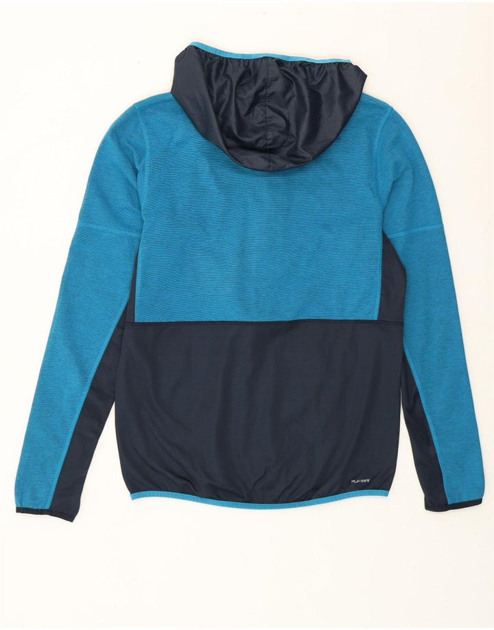 Reebok Herre 1/4 hættetrøje med lynlås mellemblå polyester