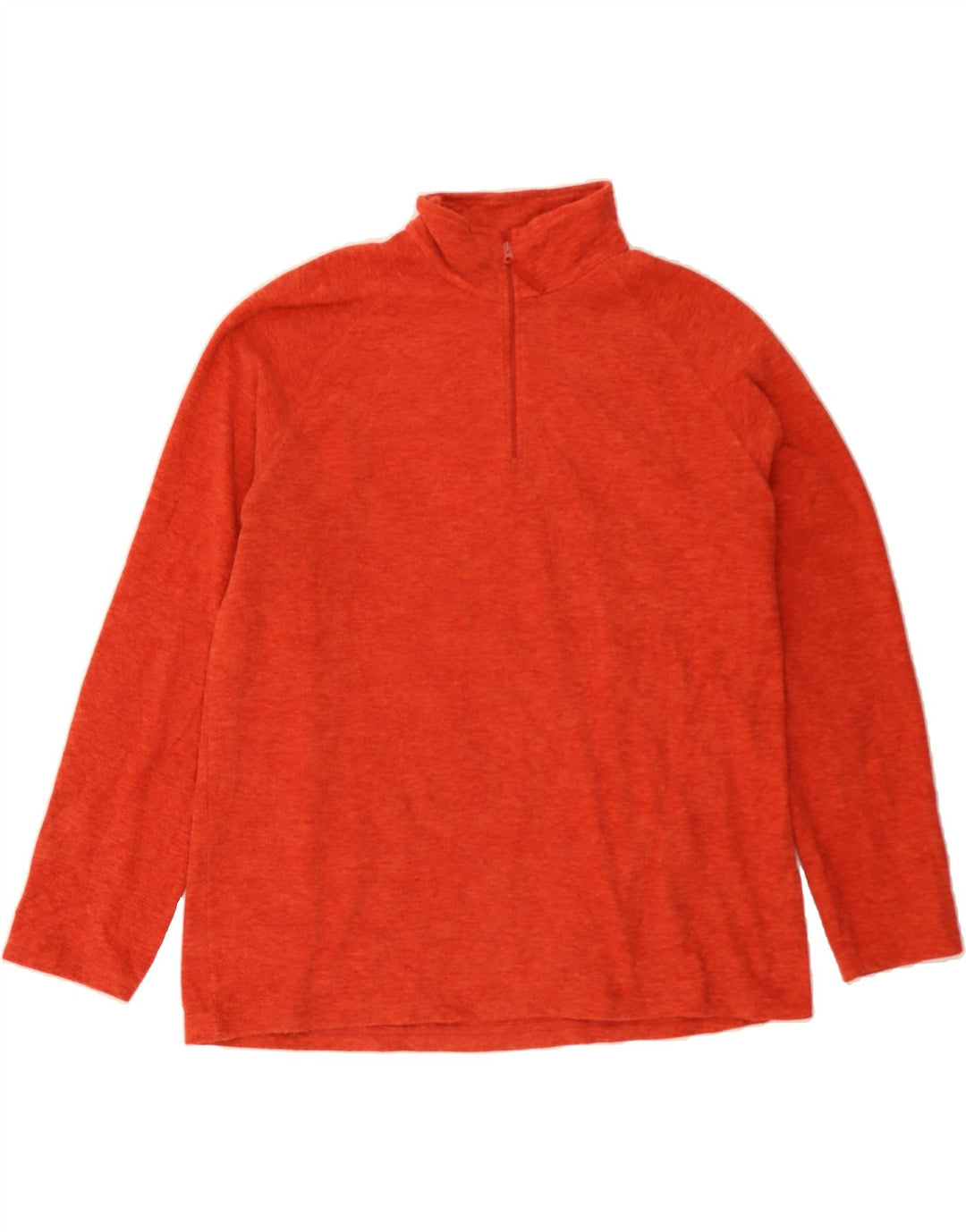 MOUNTAIN WAREHOUSE Mens Zip Neck Fleece Jumper XL Orange Polyester Vintage Mountain Warehouse and Second-Hand Mountain Warehouse from Messina Hembry 