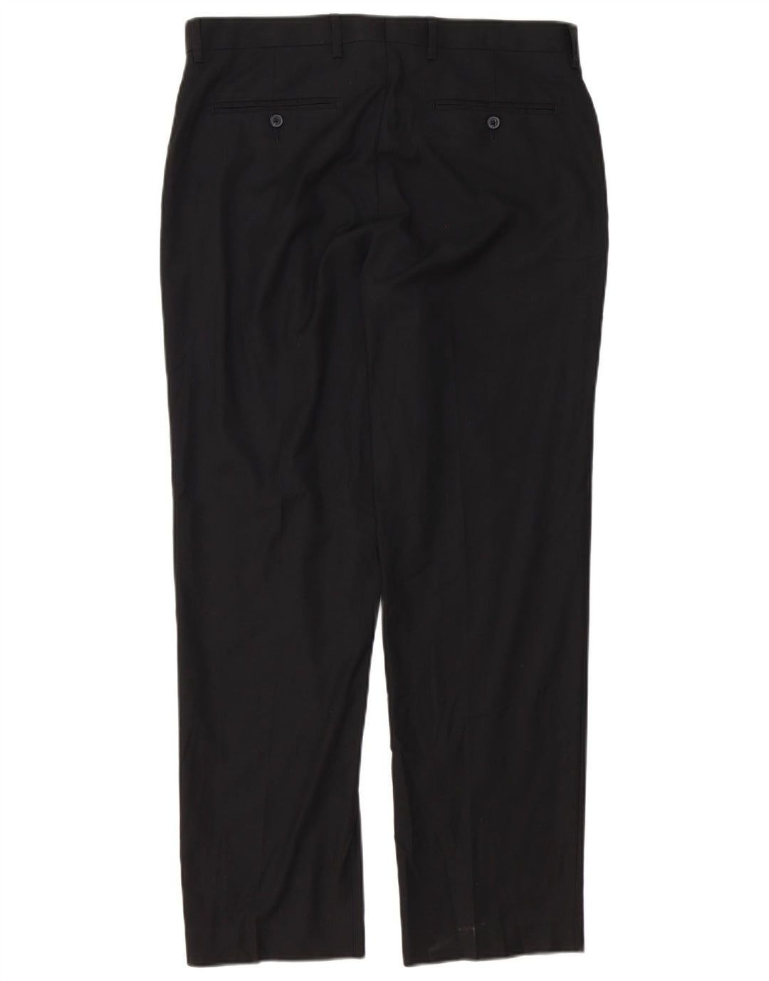 Marks & Spencer Herre Regular Fit Suit Bukser W34 L31 Sort polyester