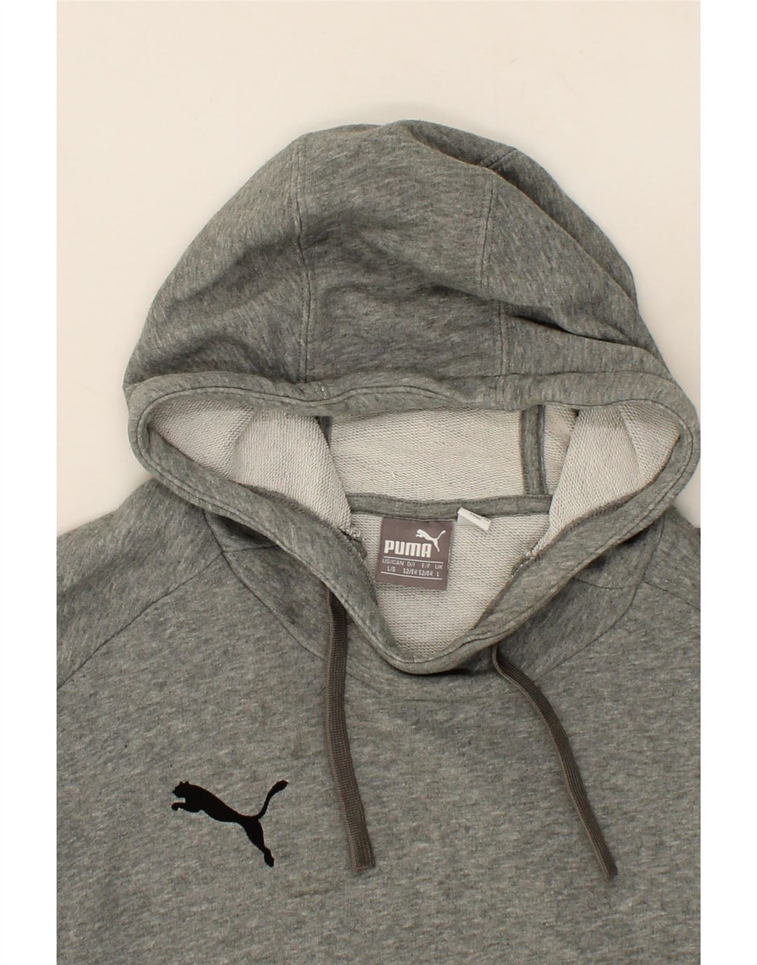 PUMA Mens Hoodie Jumper Large Grey Cotton Vintage Puma and Second-Hand Puma from Messina Hembry 