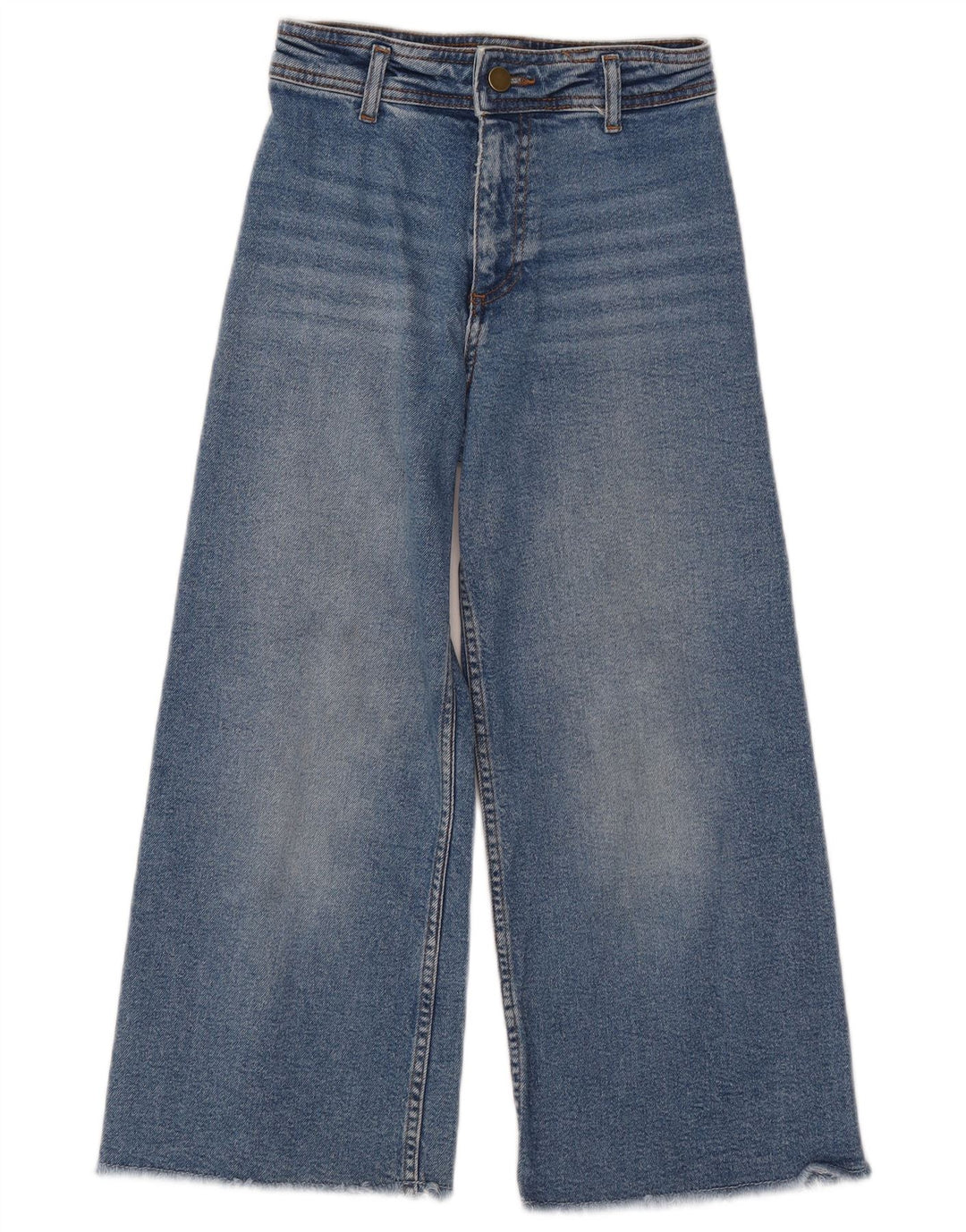 ZARA Piger Jeans med brede ben 9-10 år W24 L22 Blå