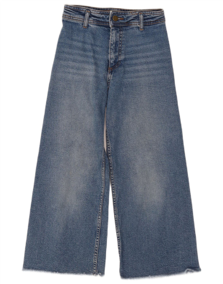 ZARA Piger Jeans med brede ben 9-10 år W24 L22 Blå