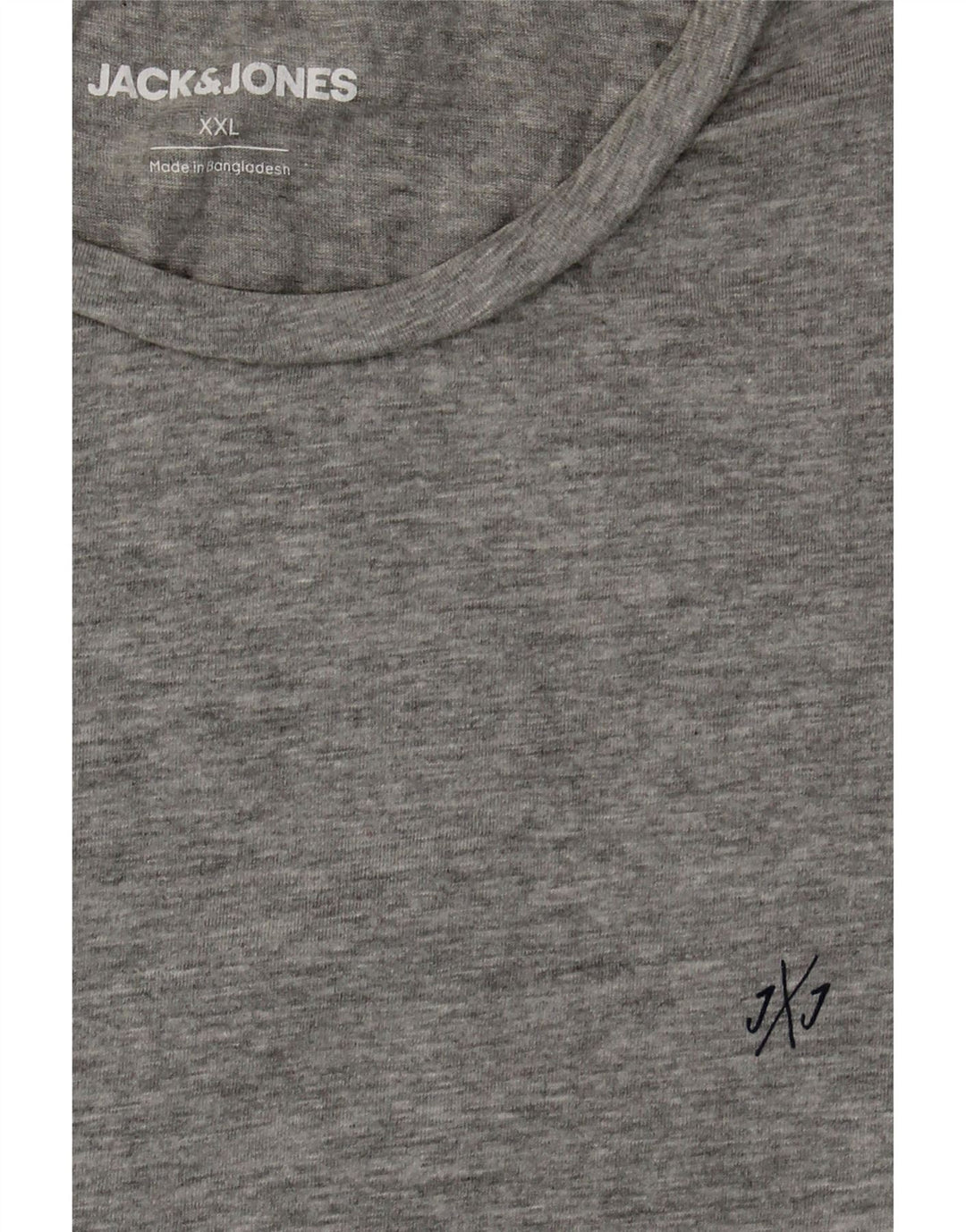 JACK & JONES Mens T-Shirt Top 2XL Grey Cotton Vintage Jack & Jones and Second-Hand Jack & Jones from Messina Hembry 