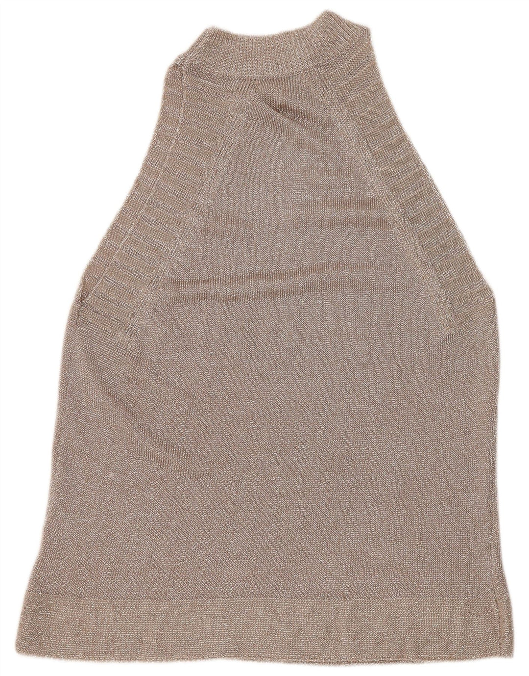 Topshop Dame Halter Top UK 12 Medium Sølv