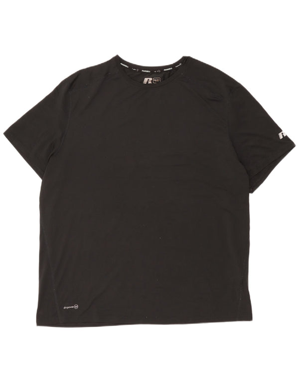 Russell Athletic Herre Dri-Power T-Shirt Top 2XL Sort Polyester