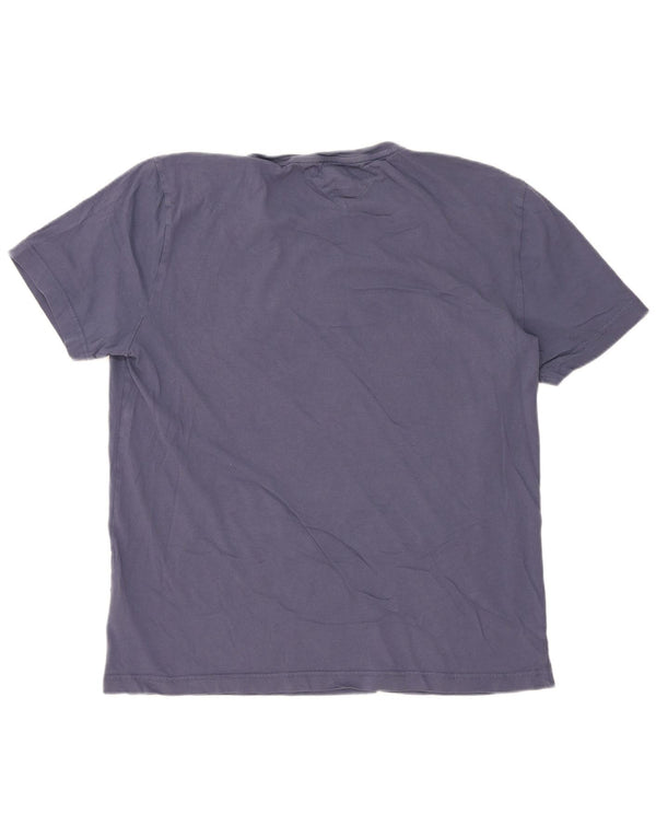 Tommy Hilfiger Herre grafisk T-shirt Top 2XL Marineblå Colourblock Bomuld