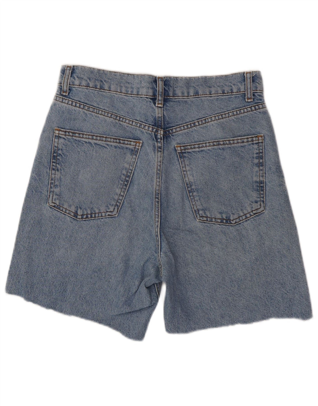 Zara Dame Denim Shorts EU 38 Small W28 Blue Cotton