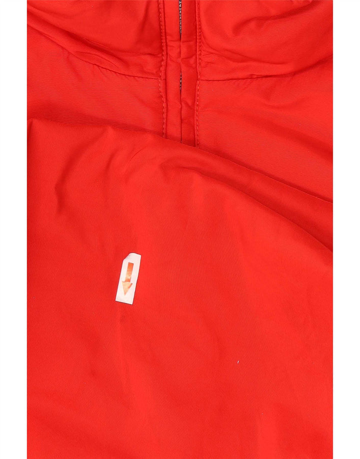 Vintage Herre Utility Hooded Anorak Jacket UK 40 Large Red Polyamide