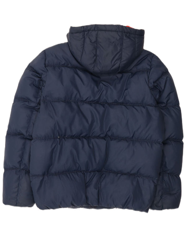 Tommy Hilfiger Herre hættepolstret jakke UK 42 XL Navy Blue Polyester