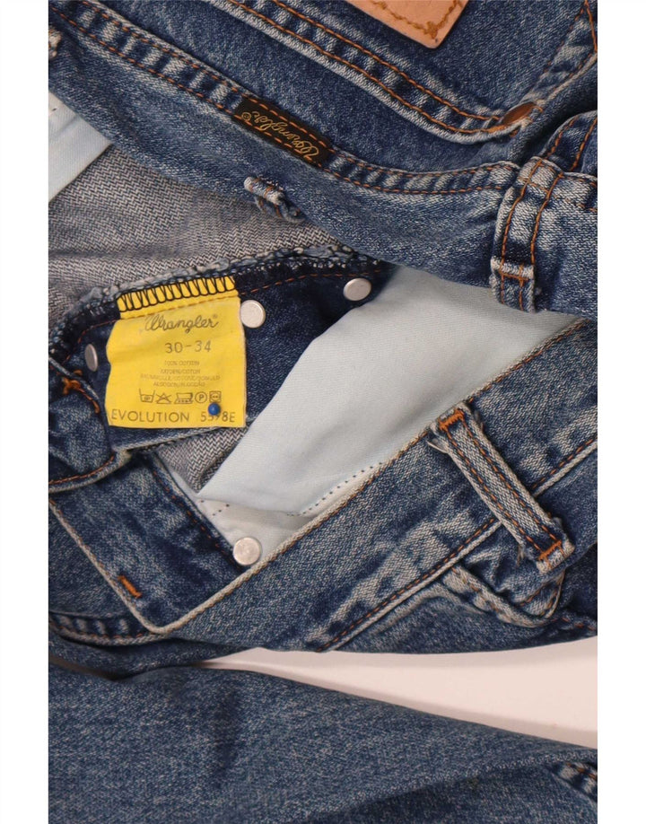 Wrangler Herre Evolution Straight Jeans W30 L31 Blå Bomuld