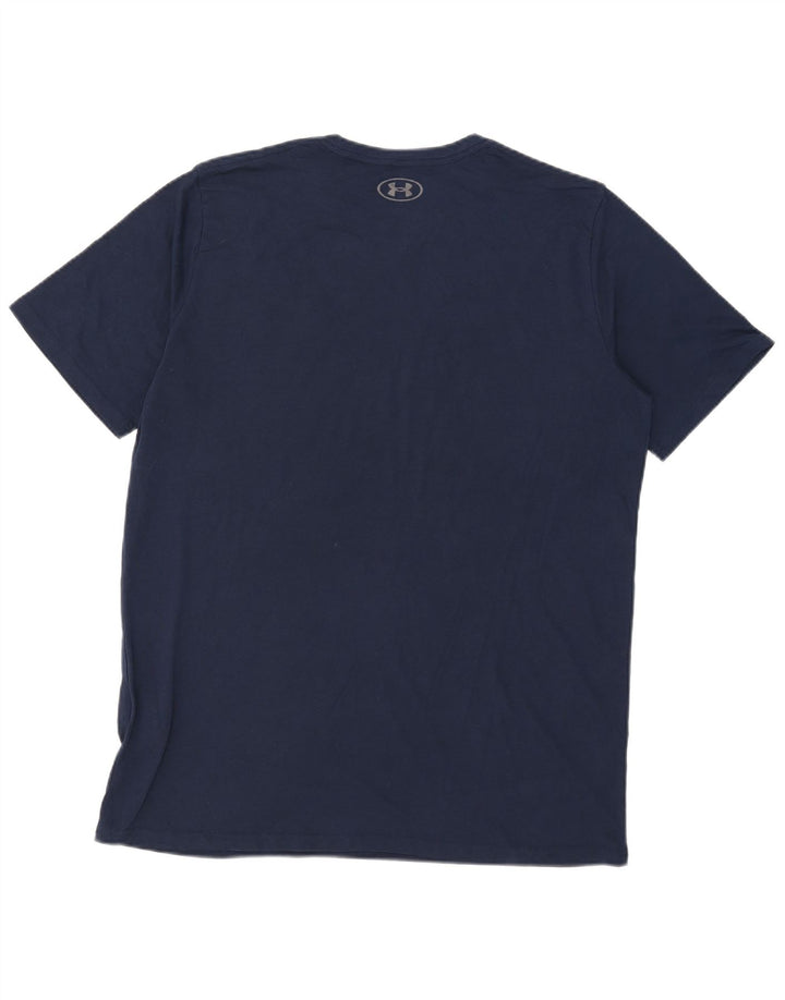 Under Armour Herre T-Shirt Top XL Marineblå Bomuld