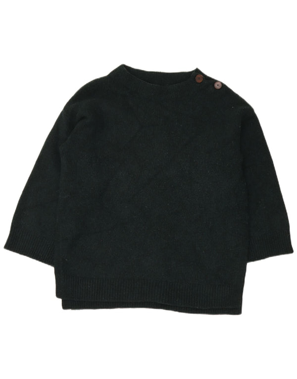 Toast Dame Longline Turtle Neck Jumper Sweater UK 10 Small Green