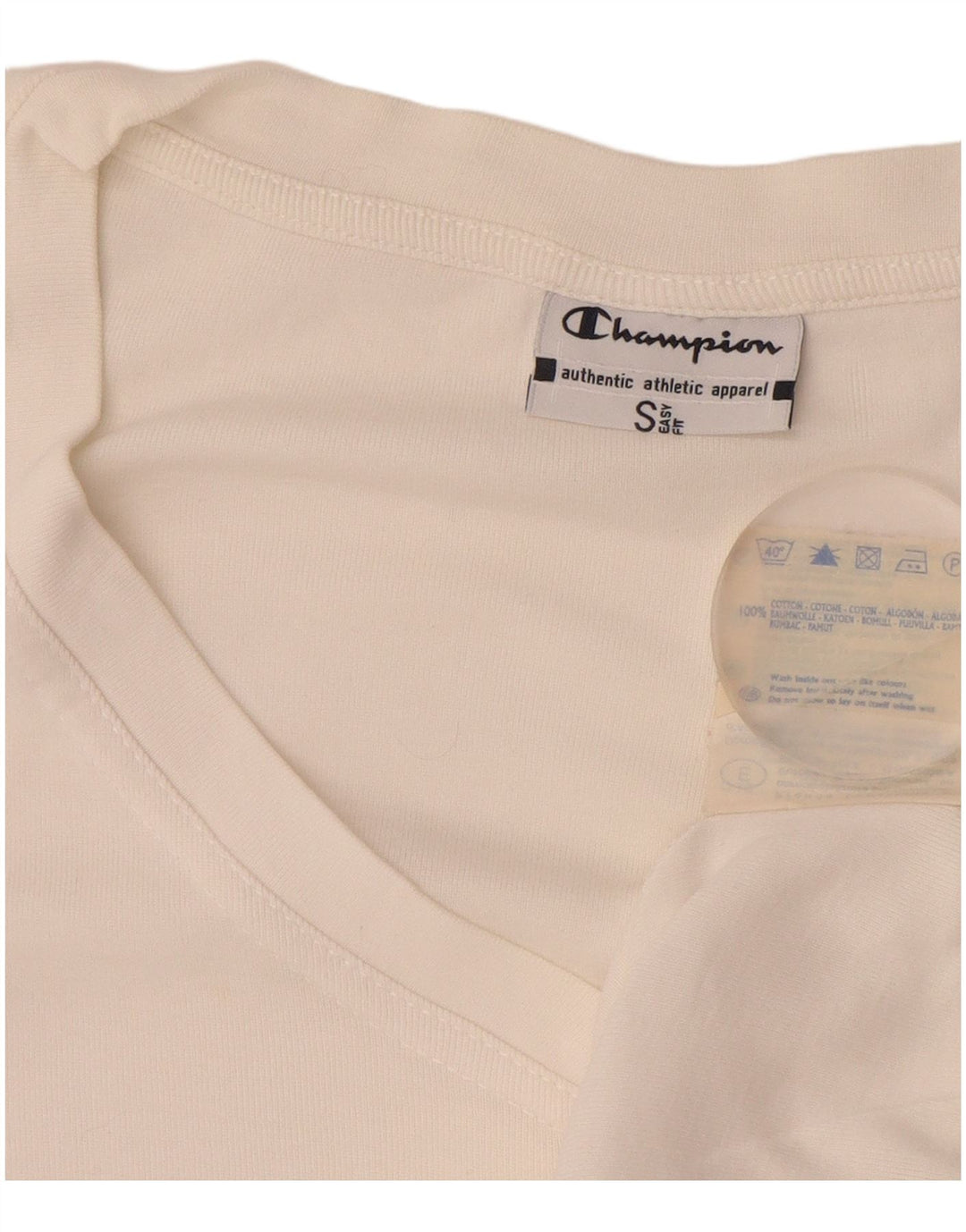 CHAMPION Dame Easy Fit Vest Top UK 10 Small White Bomuld