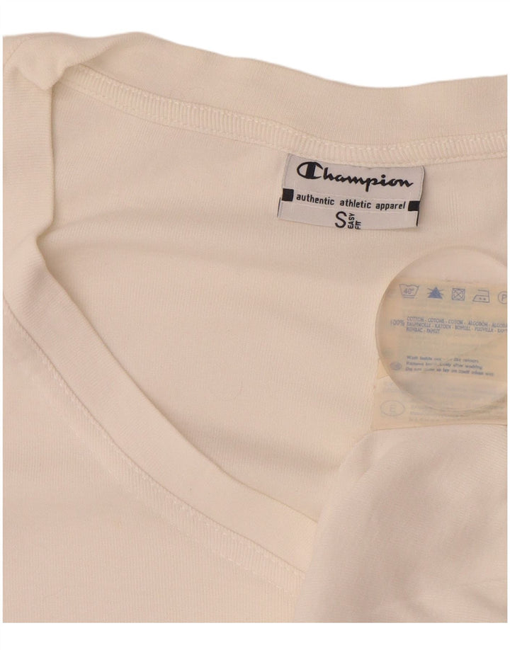 CHAMPION Dame Easy Fit Vest Top UK 10 Small White Bomuld