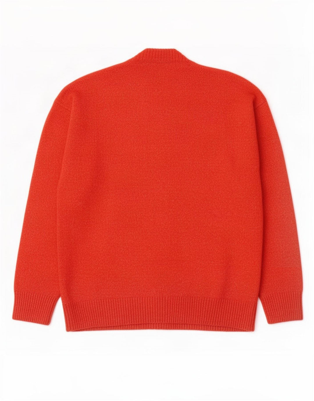 Zara Herre sweater med rund hals, medium orange