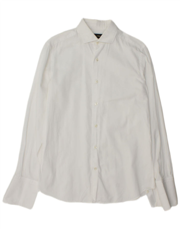 Massimo Dutti Herre Slim Fit Skjorte Størrelse 39 15 1/2 Medium Hvid