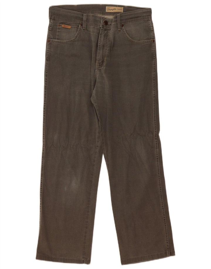 Wrangler Herre Texas Stretch Straight Jeans W33 L28 Grå Bomuld