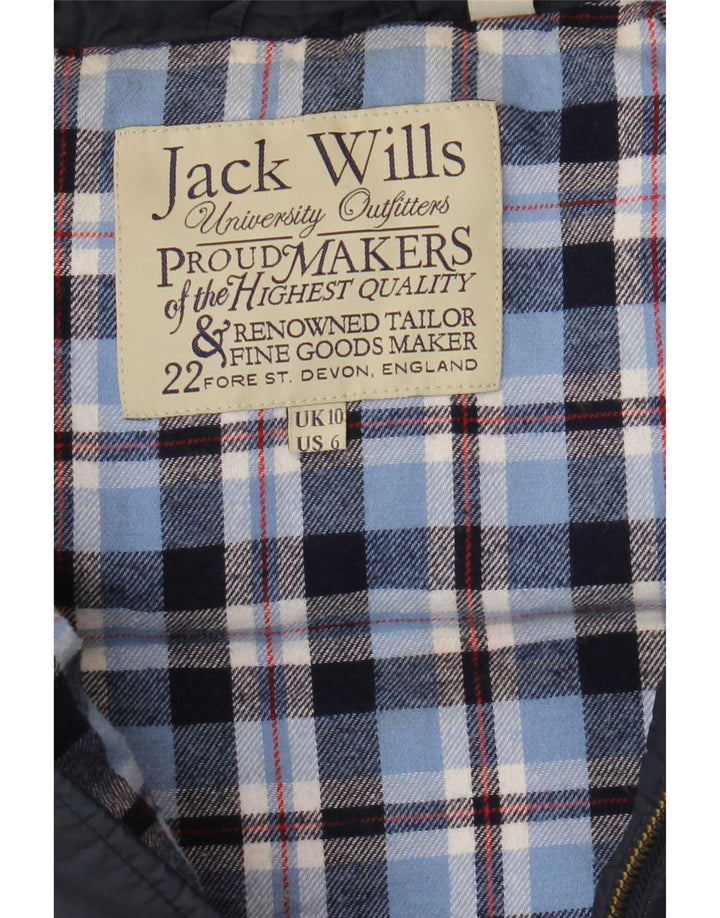 Jack Wills Dame Polstret Gilet UK 10 Small Navy Blue