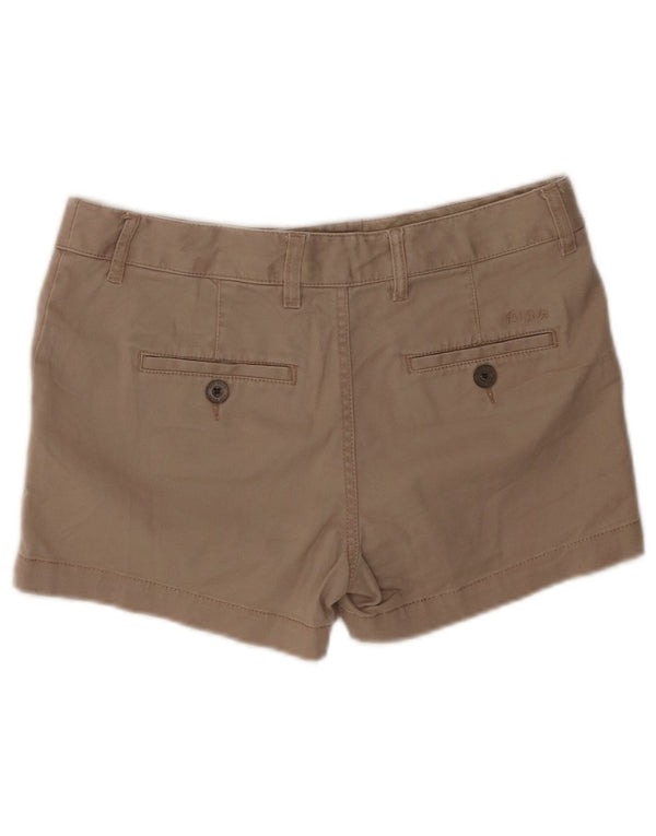 Fat Face Dame Chino Shorts UK 10 Small W29 Beige Bomuld