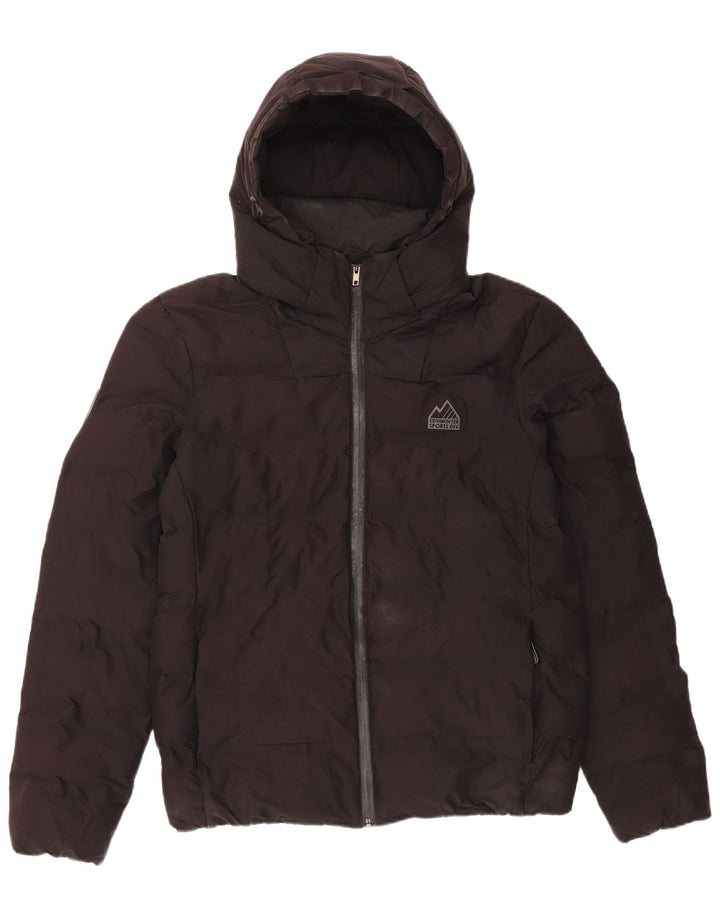Superdry Polstret hættejakke til mænd UK 40 Stor sort polyester
