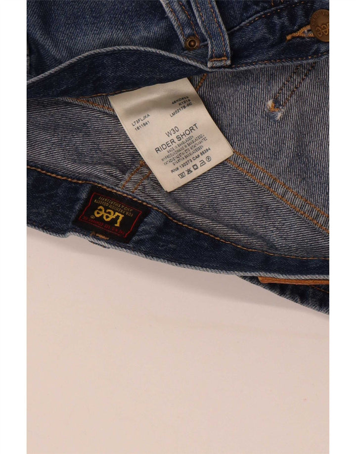 Lee Herre Rider Denim Shorts W30 Medium Blue Bomuld