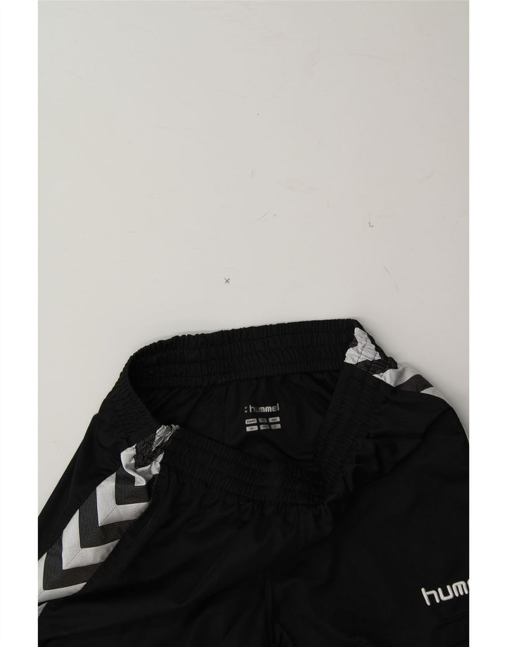 HUMMEL Mens Graphic Sport Shorts XS  Black Polyester Vintage Hummel and Second-Hand Hummel from Messina Hembry 