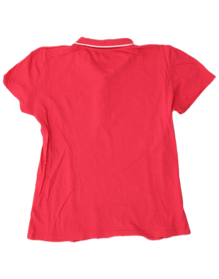 Dacks Dame Polo Shirt UK 18 XL Rød Bomuld