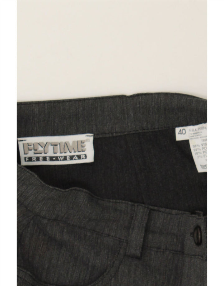 VINTAGE Womens Pencil Skirt IT 40 Small W26  Grey Viscose Vintage Vintage and Second-Hand Vintage from Messina Hembry 
