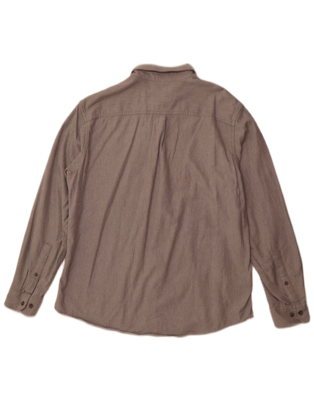 Eddie Bauer Herre Classic Fit Flanellskjorte Stor Grå Bomuld