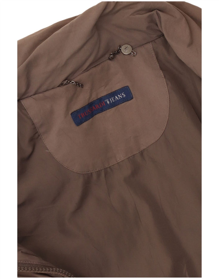 Trussardi Jeans Dame Polstret Jakke UK 14 Medium Beige