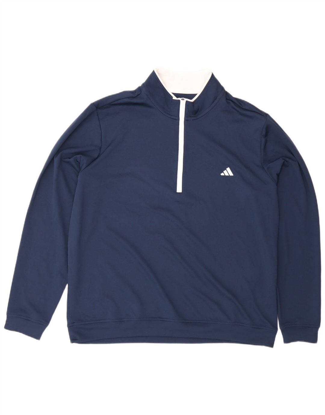 Adidas Sweatshirt med lynlås til mænd XL marineblå polyester