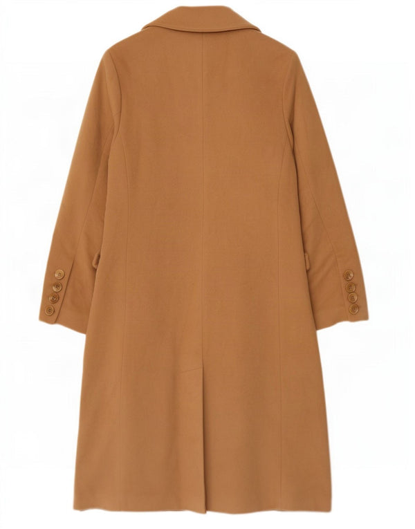 Marks & Spencer Dame Overfrakke UK 12 Medium Beige Ny Uld