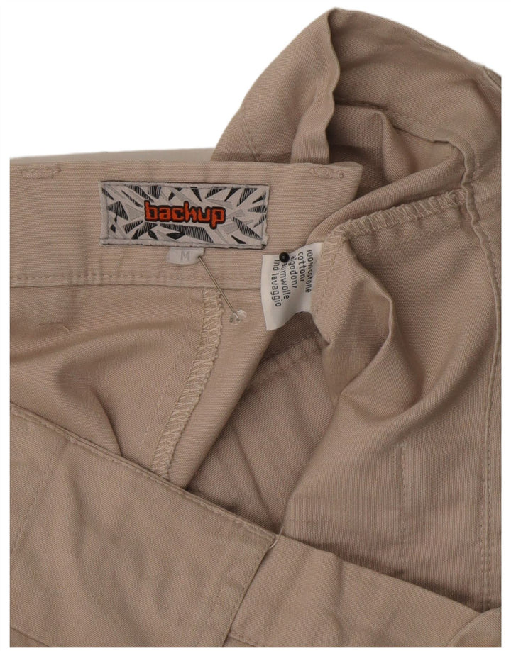 Vintage Herre Cargo Shorts Medium W32 Beige Bomuld