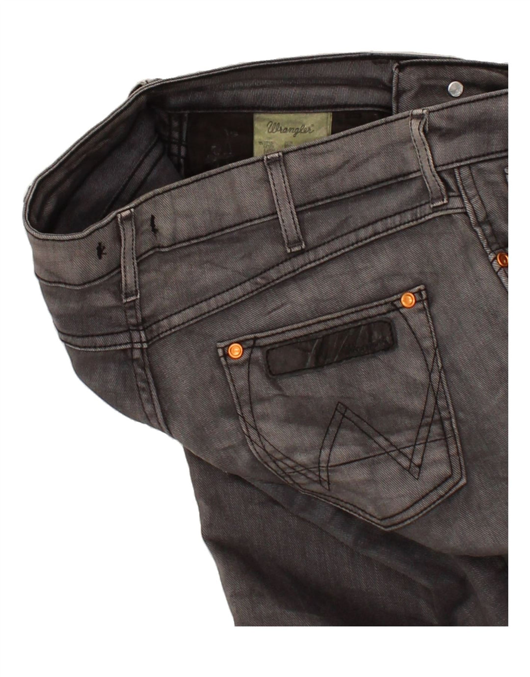 WRANGLER Womens Molly Slim Jeans W28 L32  Grey Cotton Vintage Wrangler and Second-Hand Wrangler from Messina Hembry 