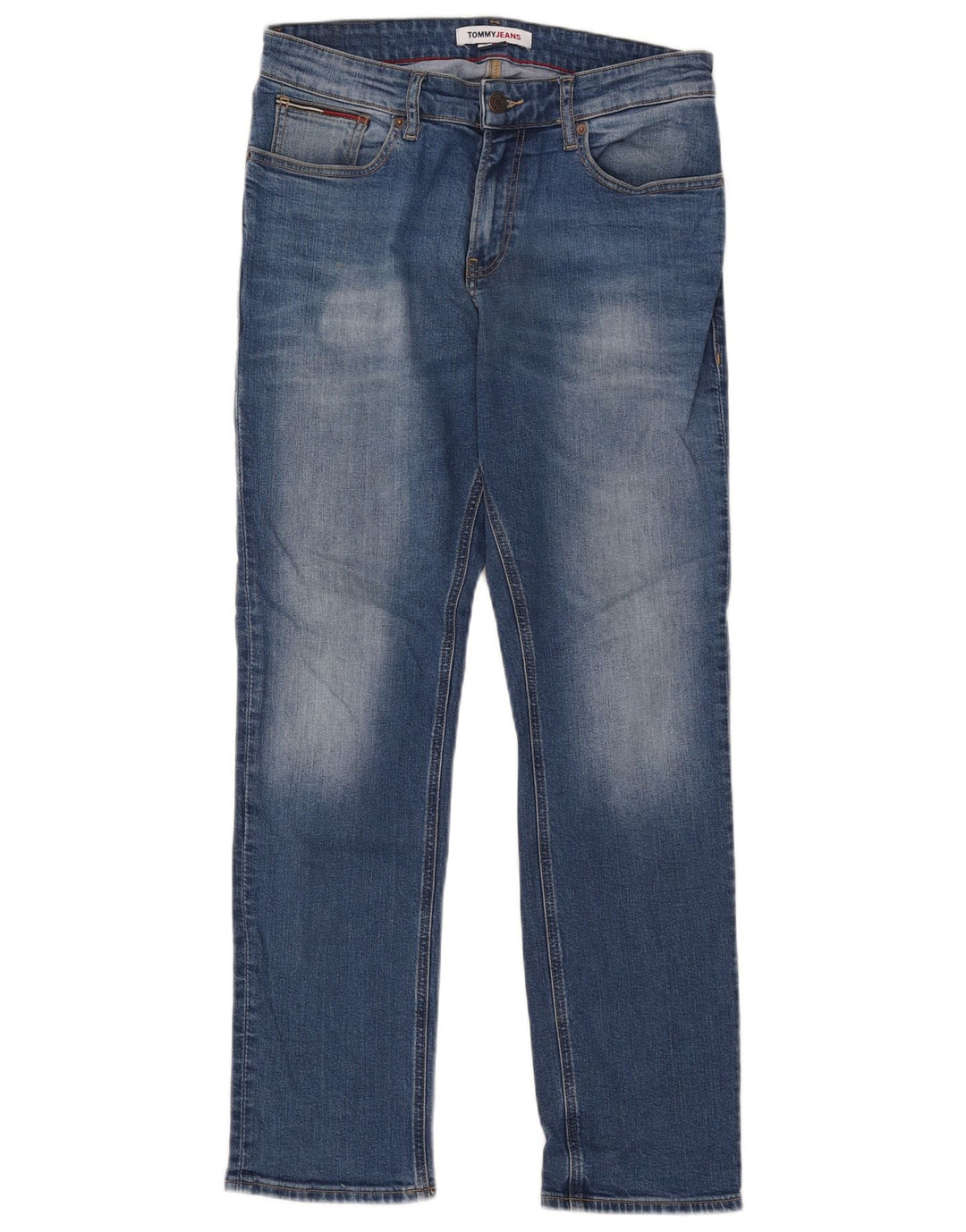 Tommy Hilfiger Herre Slim Jeans W30 L30 Blå Bomuld