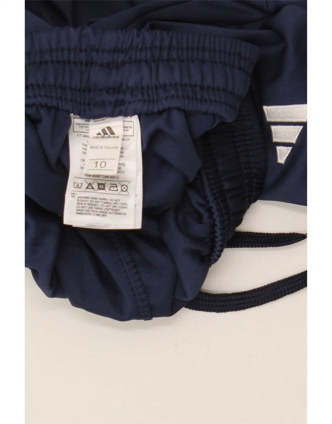 Adidas Boys Aeroready Tracksuit Bukser 9-10 år Navy Blue Polyester