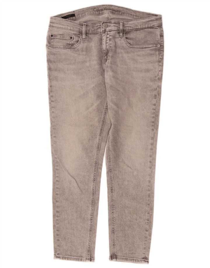 Calvin Klein Womens Cropped Jeans W31 L25 Grå Bomuld