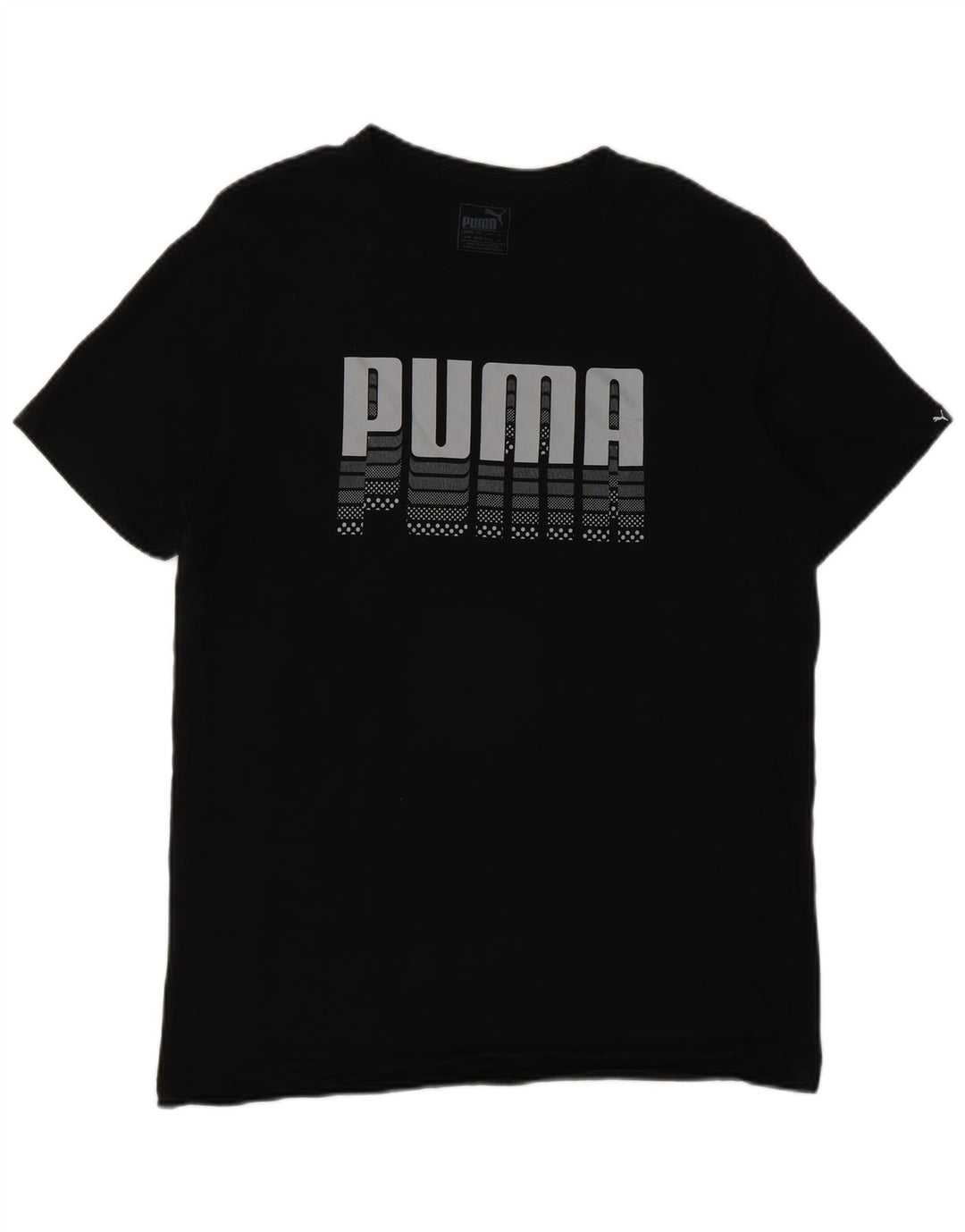 Puma Herre Grafisk T-Shirt Top Medium Sort