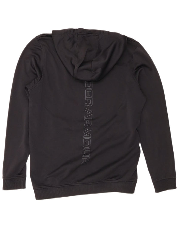 Under Armour Herre Cold Gear Grafisk hættetrøje med lynlås lille sort
