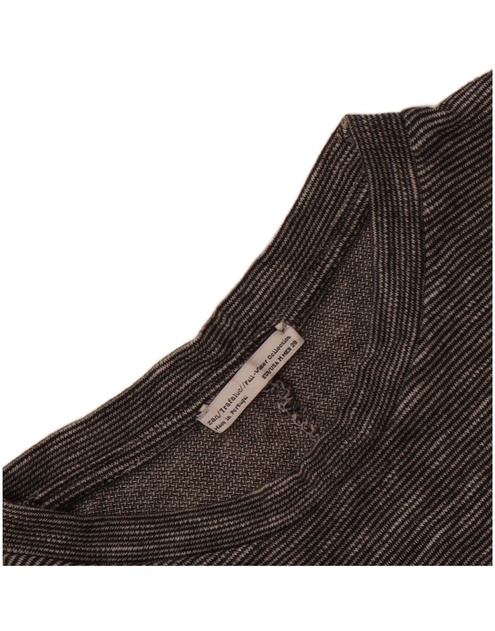 Zara Dame Top 3/4 ærmer UK 14 Medium Grey Flecked