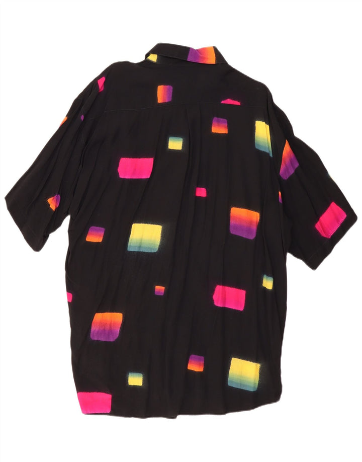 Tipo' S Kortærmet Herreskjorte 2XL Sort Geometrisk Viscose