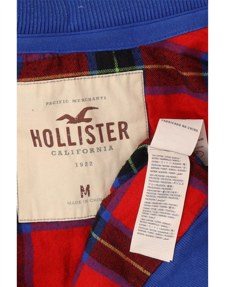 Hollister Hættetrøje med lynlås til mænd mellemblå bomuld