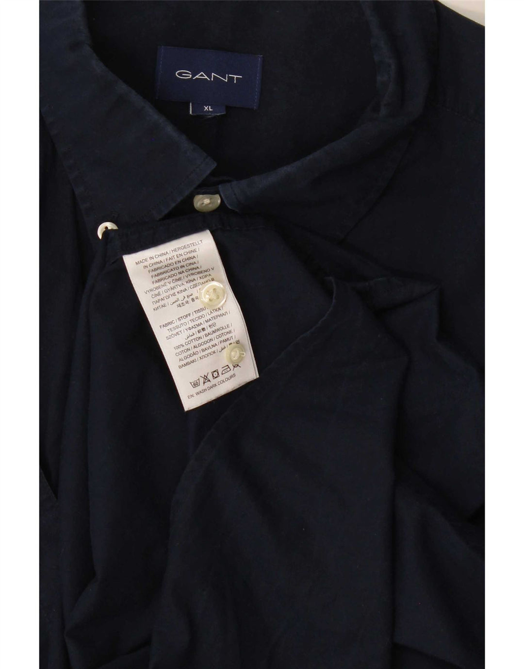 Gant Herre Regular Shirt XL Marineblå Bomuld