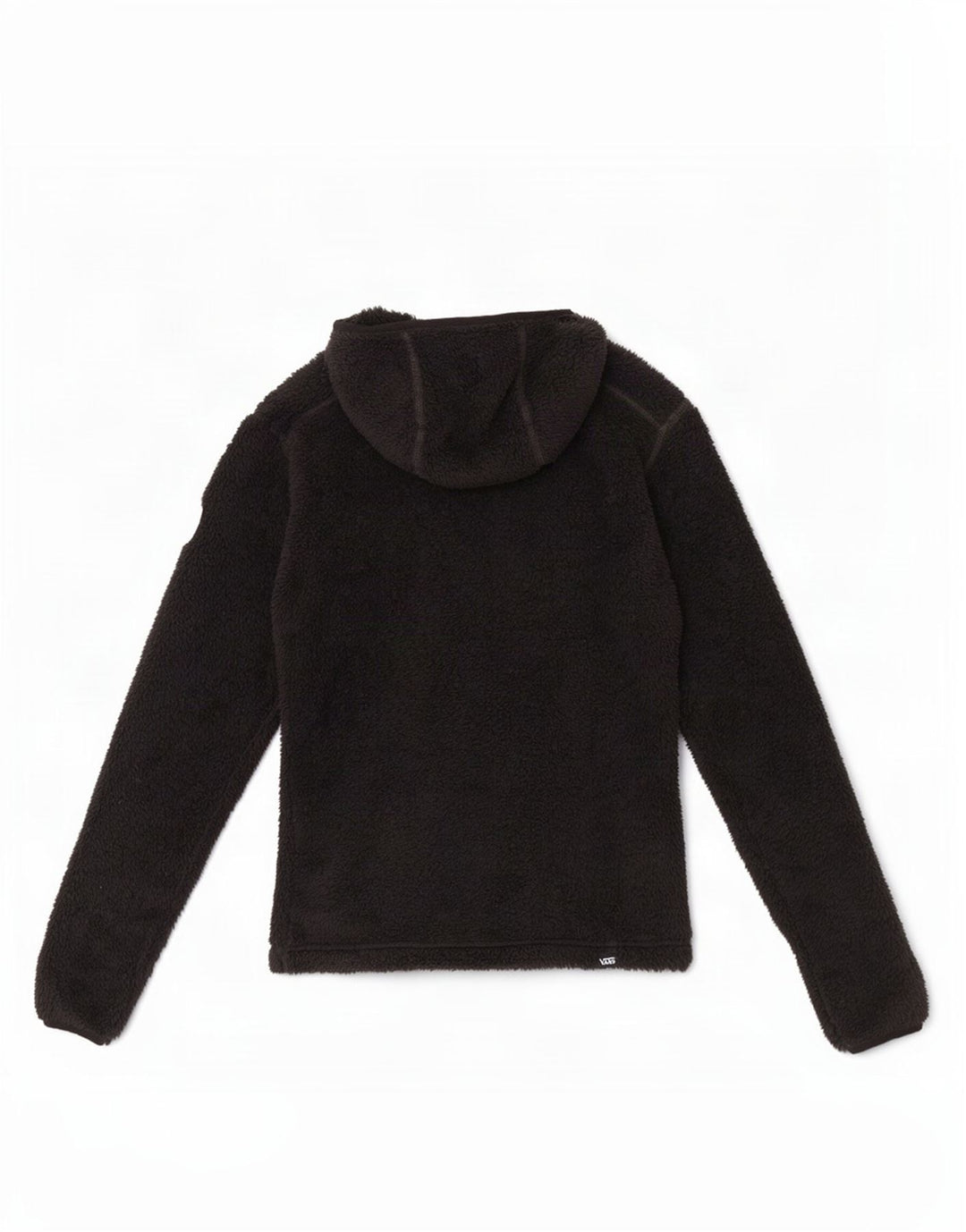 Vans Dame Hætte Fleece Jumper UK 10 Small Black Polyester