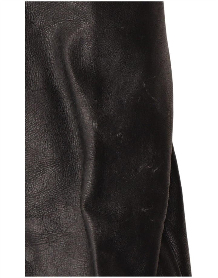 Ashy Herre Læderjakke UK 44 2XL Sort Læder